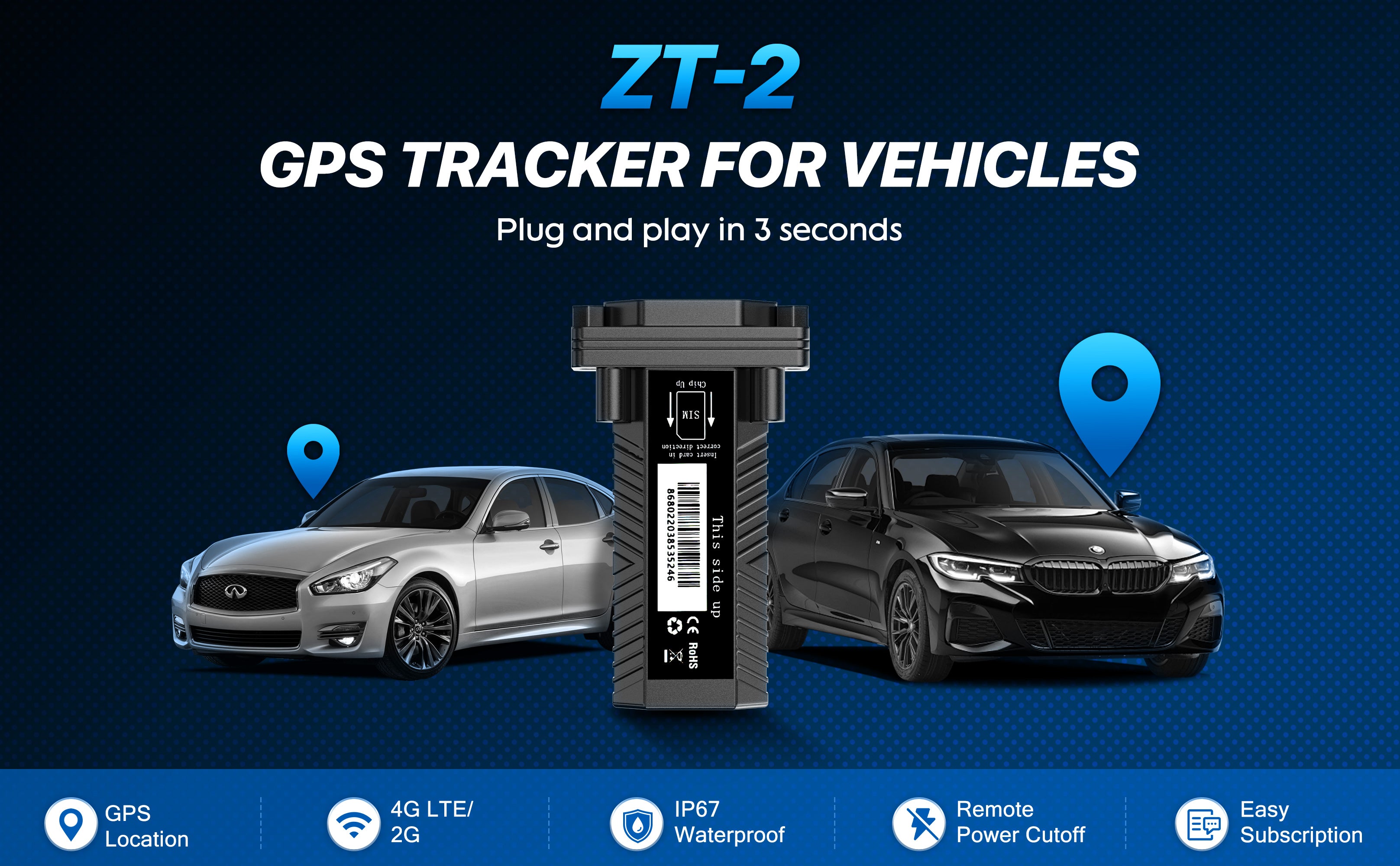 Powerful & Reliable GPS Tracker (ZT-30)